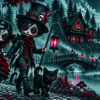 Lot de 5 dessins Halloween pour sublimation sur mugs 11 oz.